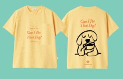Playera Amarilla "Can I pet that dog?"